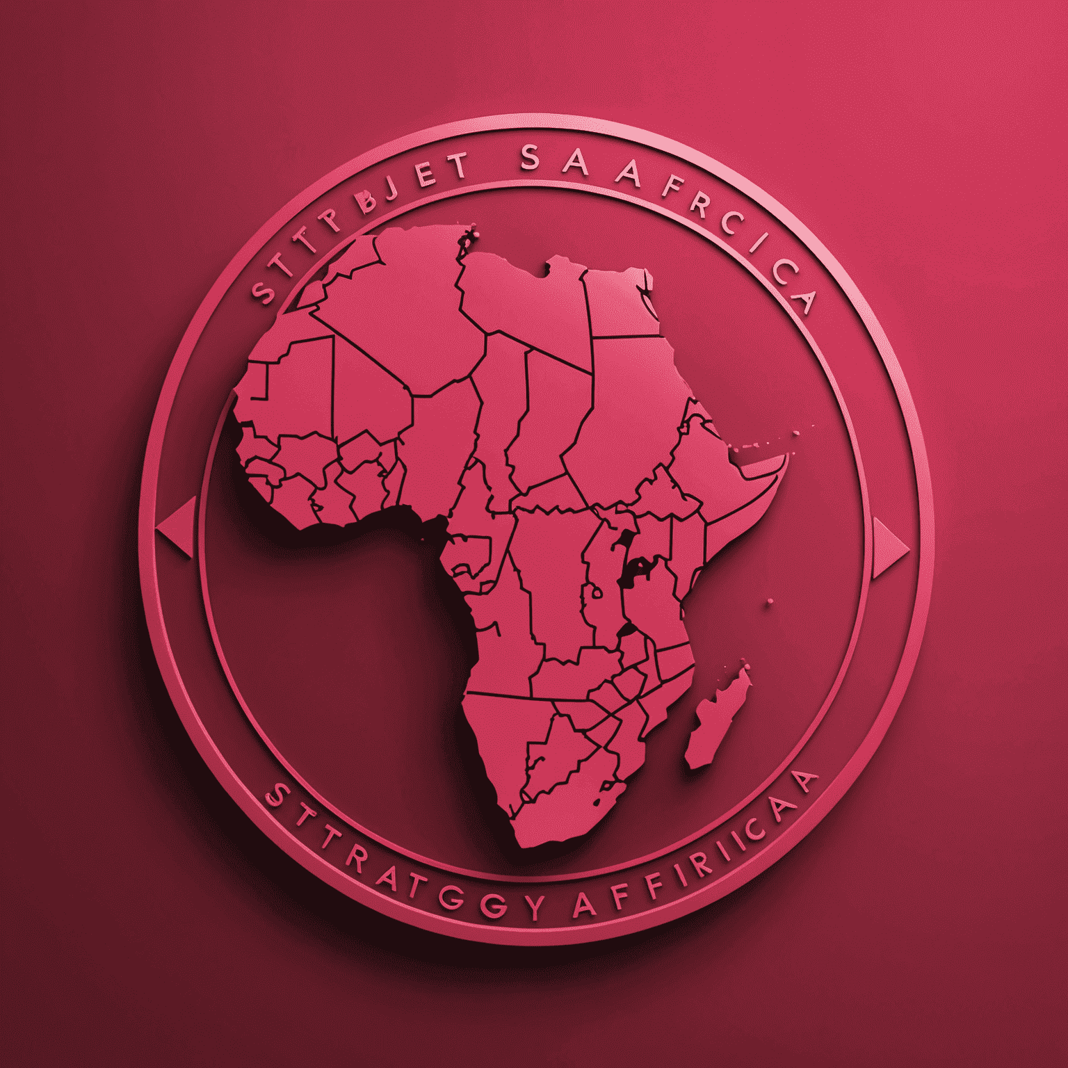 StrategyAfrica logo in red and pink colors