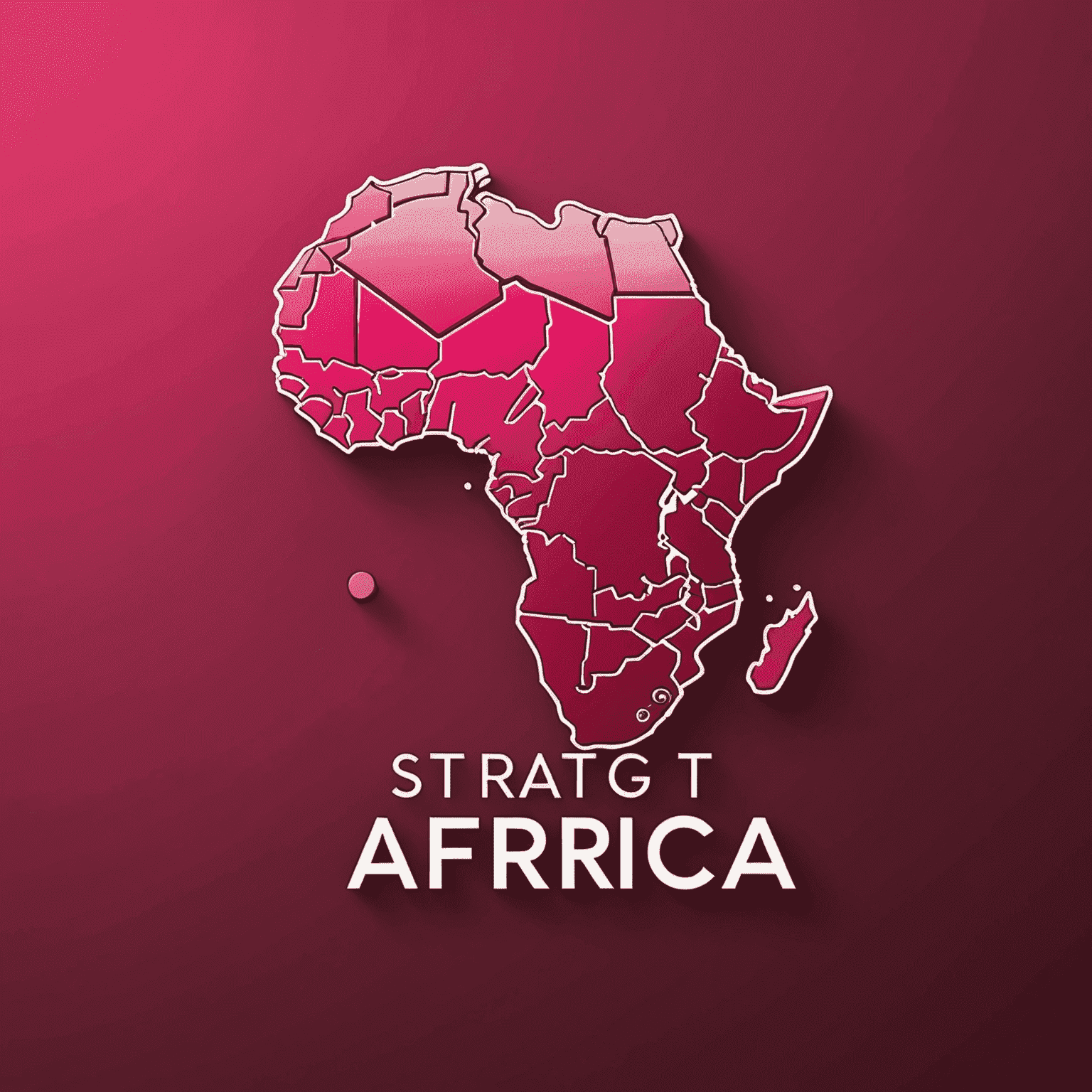 StrategyAfrica logo in red and pink colors