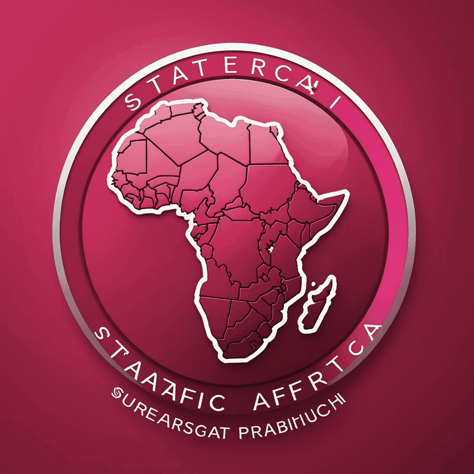 StrategyAfrica logo in red and pink colors