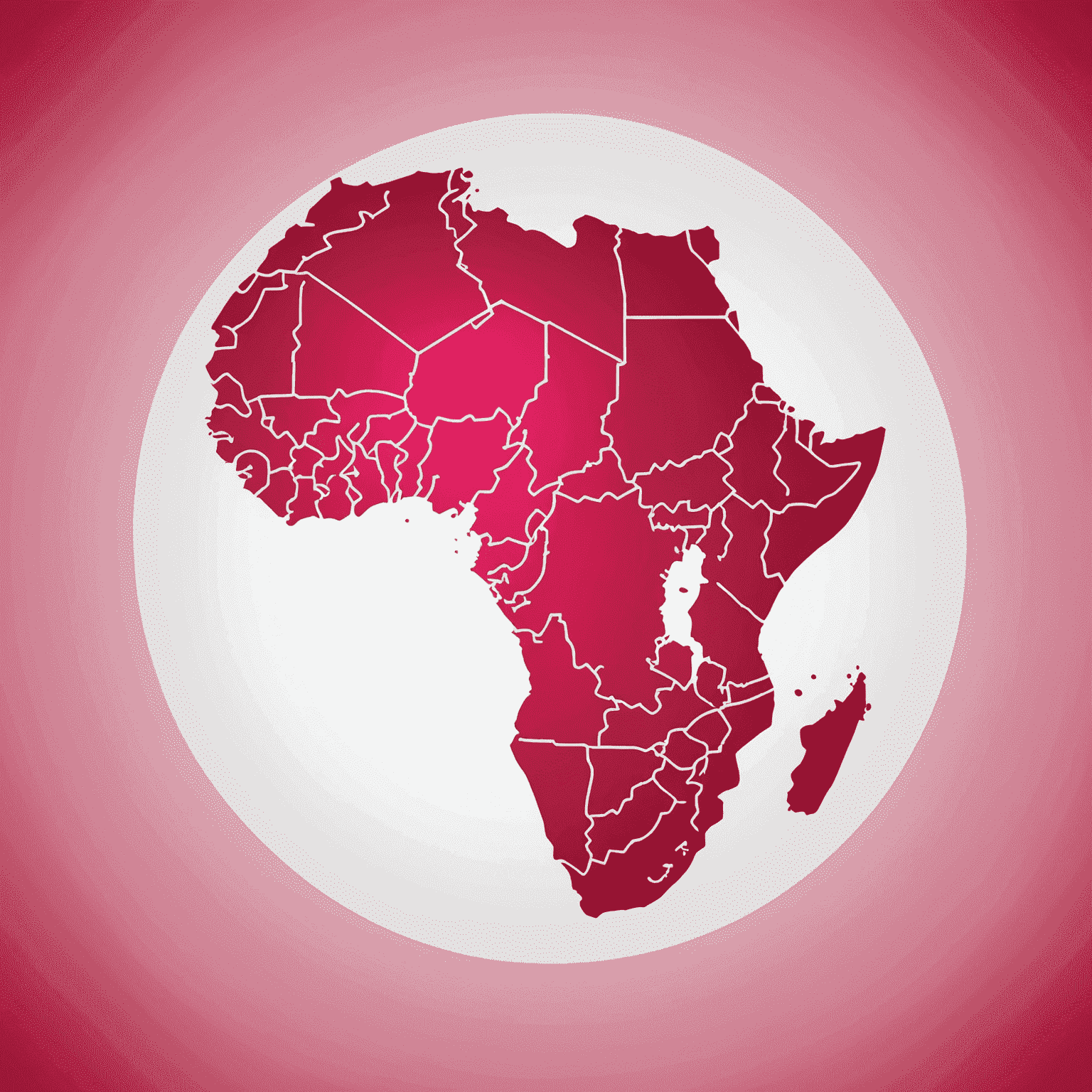 StrategyAfrica logo in red and pink colors