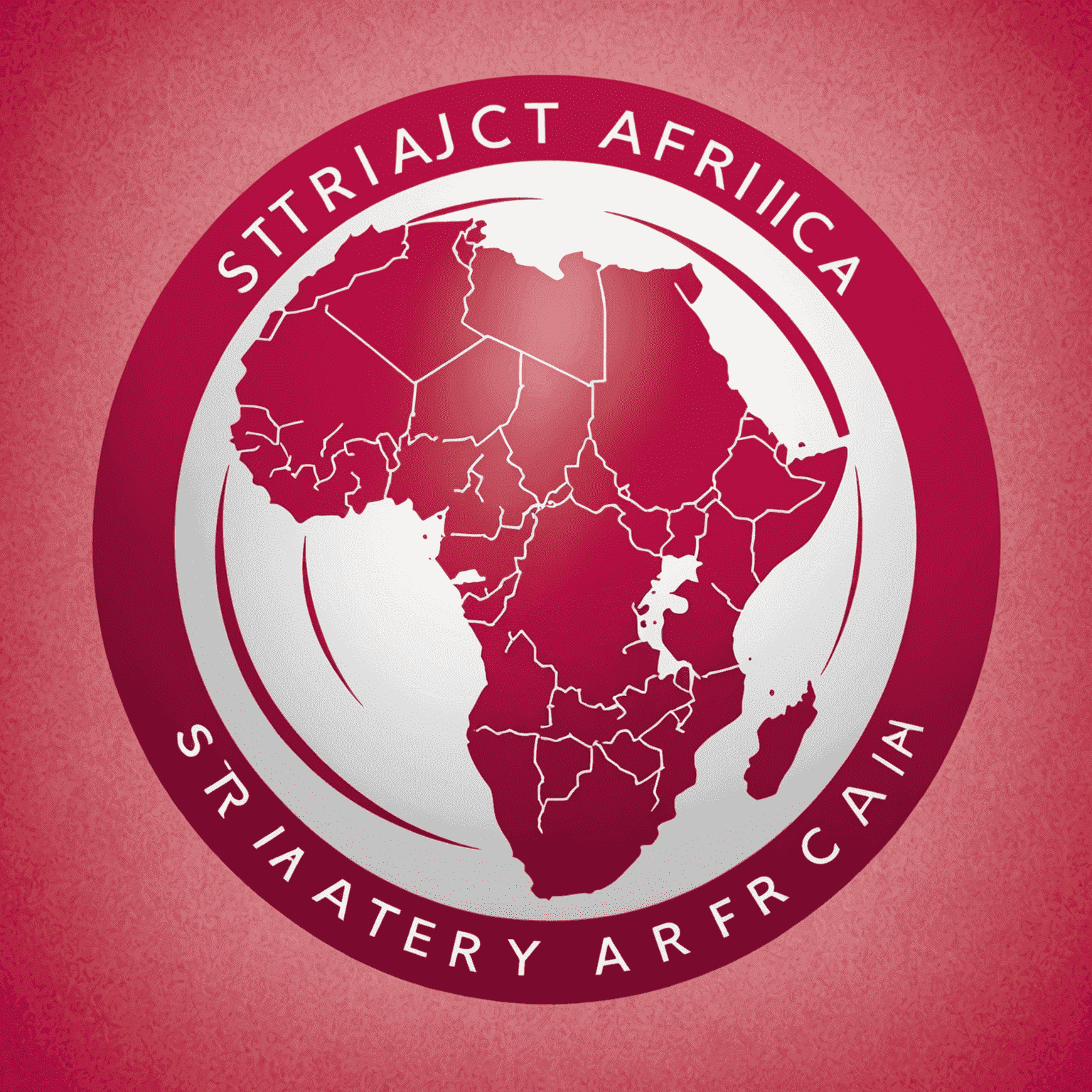 StrategyAfrica logo in red and pink colors